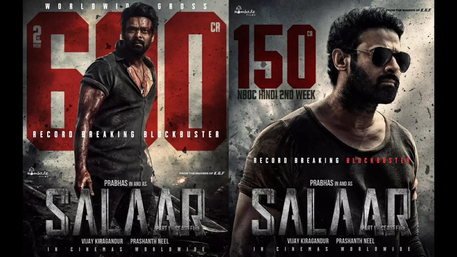 Salaar Strikes Box Office Gold: Crosses $80 Million Globally, Dominates Second Week with $19 Million+ in Hindi