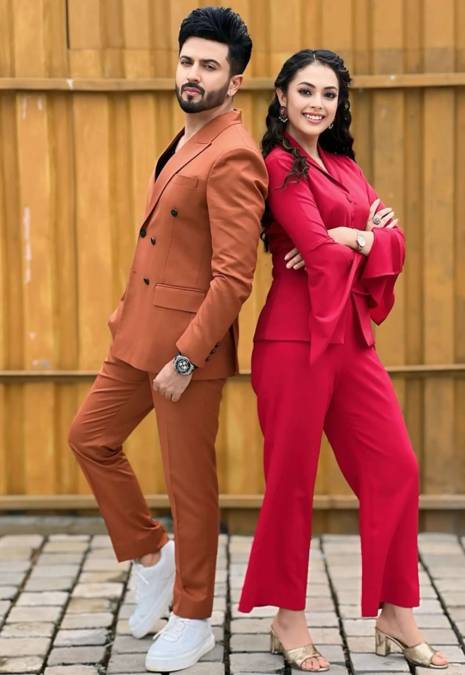 Dheeraj Dhoopar and Seerat Kapoor Dazzle in Stylish Attire on the Set of 'Rabb Se Hai Dua'