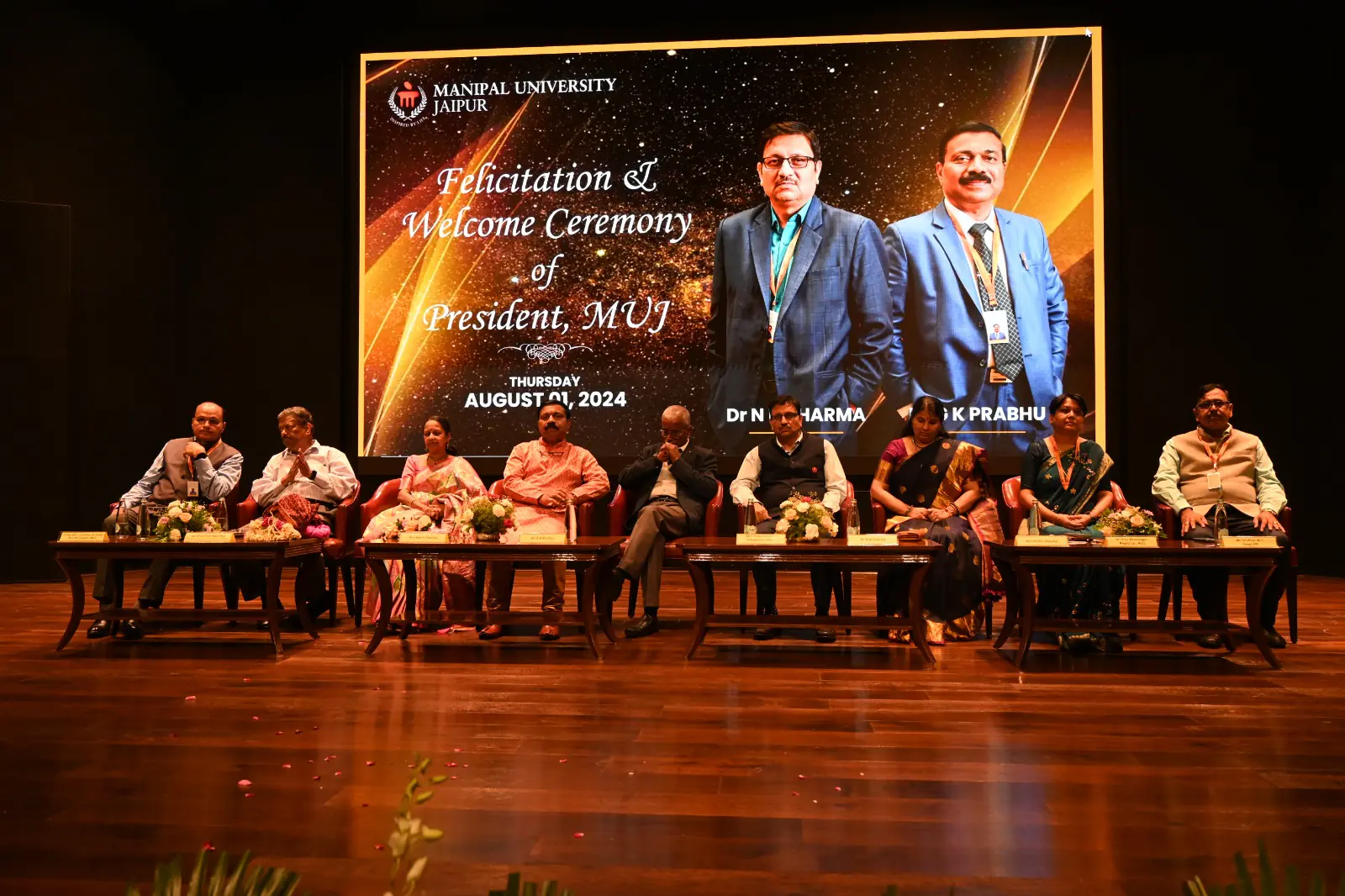 Manipal University Jaipur (MUJ) welcomes new VC Prof. N N Sharma and bids farewell to Dr. G K Prabhu